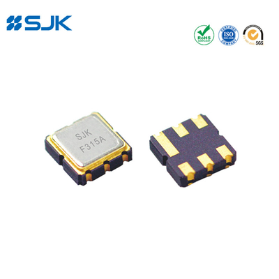 SMD 3.0*3.0mm zaagfilter DCC6C 966,34MHz met 30MHz bandbreedte voor draadloze communicatie
