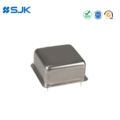 Door gat 4 Pin 25*25mm OCXO Ondersteuning 10MHz, 100Mz 5~100MHz 5.0V Of 12V ±100ppb Of ±20ppb Voor telecommunicatie